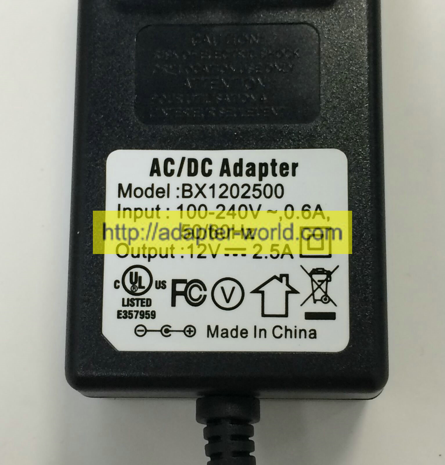 *100% Brand NEW* 12V 2.5A AC/DC Adapter For Lorex BX1202500 DVR Security System Free shipping!